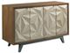 American Drew® AD Modern Synergy Brown Morphe Console with Gray Metal Base -0