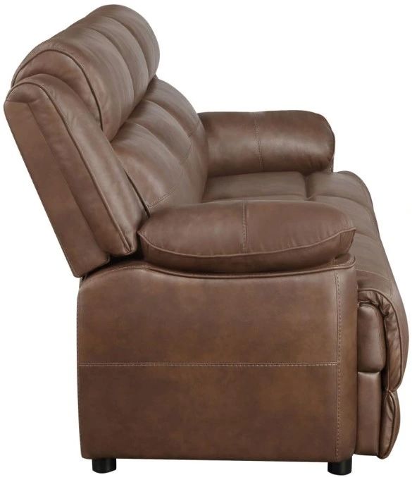 Coaster® Ellington 3-Piece Dark Brown Padded Arm Seating Set-3
