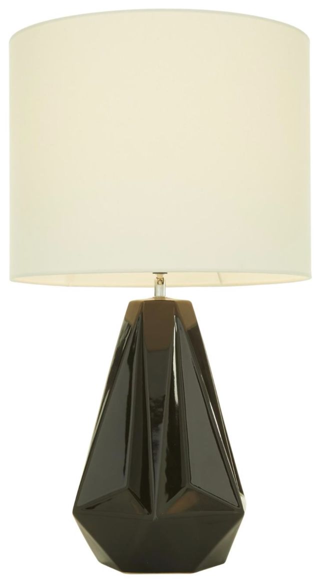 Deco Marche Black Ceramic Room Table Lamp-0