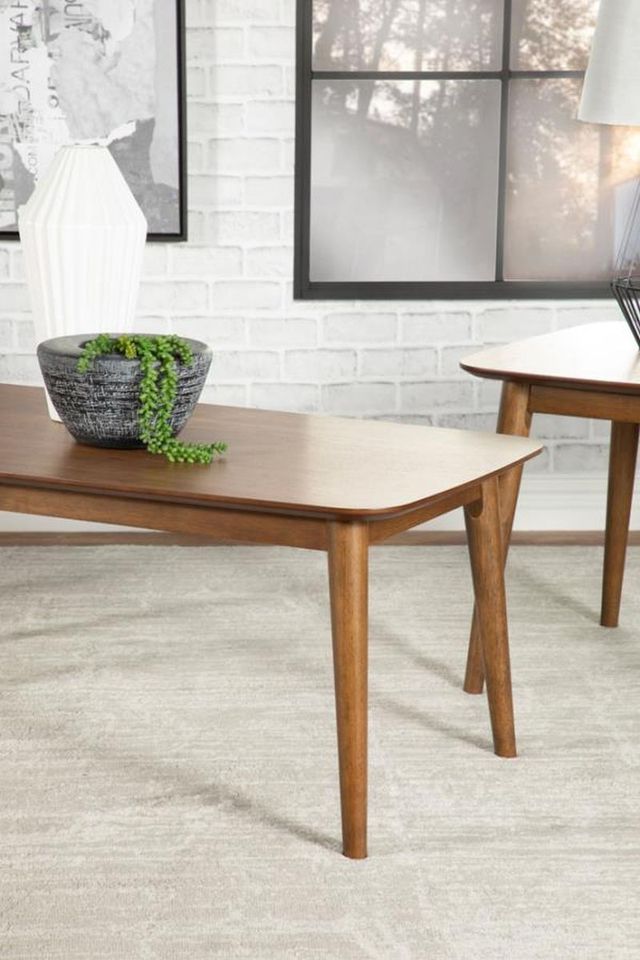 Coaster® Radley 3-Piece Natural Walnut Occasional Table Set-3