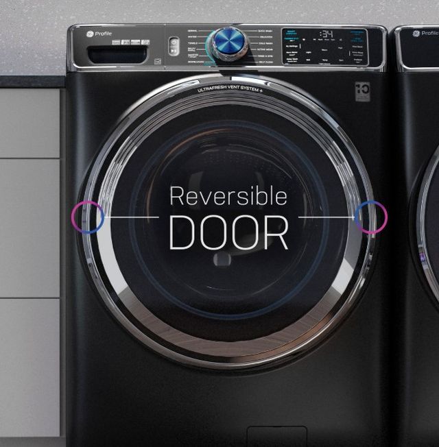 GE Profile™ 7.8 Cu. Ft Sapphire Blue Electric Dryer-4