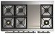 Ilve® Majestic III 48" Blue Gray Pro Style Dual Fuel Natural Gas Range with Triple Glass Door and Burnished Trim-2