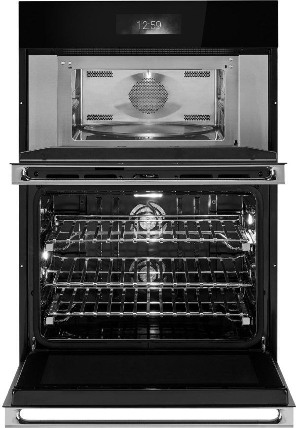 Jennair® NOIR™ 30" Stainless Steel Oven/Micro Combo Electric Wall Oven with V2™ Vertical Dual-Fan True Convection with Advanced Temperature Precision-1