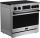 Thor Kitchen® Gordon Ramsay Collection 36" Stainless Steel Pro Style Induction Range with Tilt Panel Touch Control and Black Trim-2