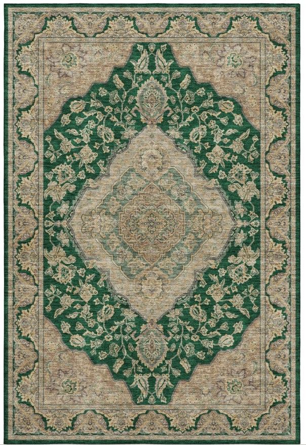 Dalyn™ Rug Company Hatay HY3 Emerald 5'x8' Area Rug-0