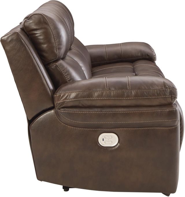 Signature Design by Ashley® Edmar Chocolate Power Recline Sofa-3