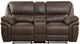 Homelegance® Proctor Brown Power Double Reclining Console Loveseat-2