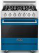 Viking® 3 Series 30" Alluvial Blue Freestanding Natural Gas Range-0