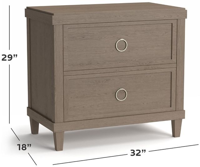 Bassett® Furniture Ventura Chalk Slate Nightstand-2