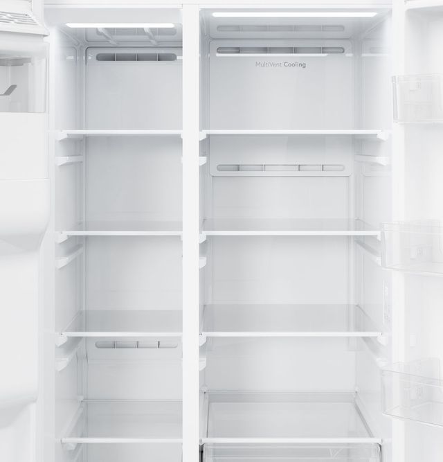 GE® 36" 27.9 Cu. Ft. White Side-by-Side Refrigerator with Extra Tall Dispenser and In-Door Icemaker-2