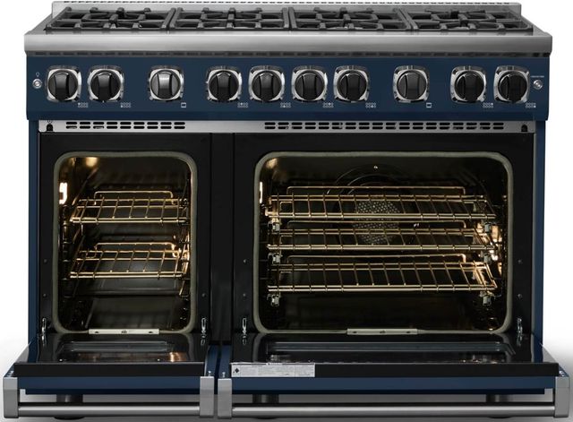 Viking® 7 Series 48" Slate Blue Pro Style Natural Gas Range-1