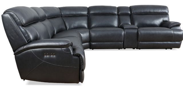 Parker House® Forum 6-Piece Blueberry Power Reclining Sectional-1