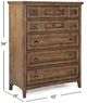Magnussen Home® Bay Creek Toasted Nutmeg Drawer Chest-2
