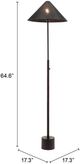 Zuo® Modern Cardo Bronze Floor Lamp-3