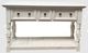 Million Dollar Rustic Cottage Frosted White Sofa Table-1