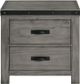 Elements International Wade Gray Nightstand-1