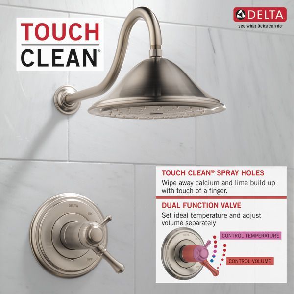 Delta Cassidy® TempAssure® 17T Series Stainless Shower Trim-1