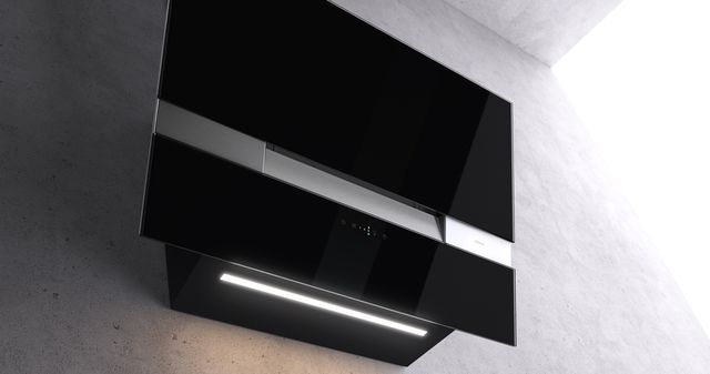 Zephyr ARC Wave 36" Black Glass with Stainless Steel Wall Hood-3