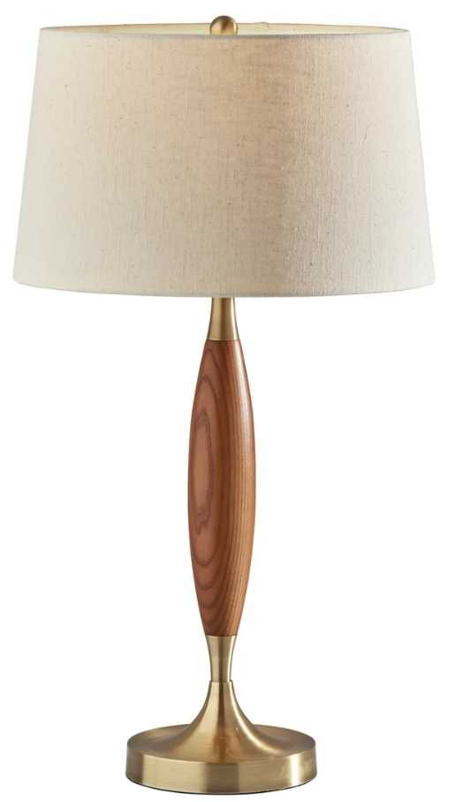 Adesso® Pinn Antique Brass Table Lamp-0
