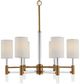 Uttermost® Welkin Warm Brass 6-Light Modern Chandelier-2