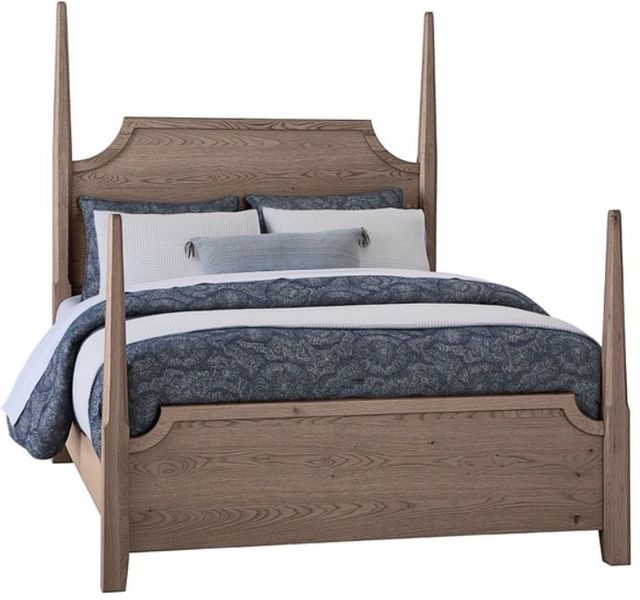 Vaughan-Bassett Tide & Timber Gray Oak Full Youth Pencil Poster Bed-0