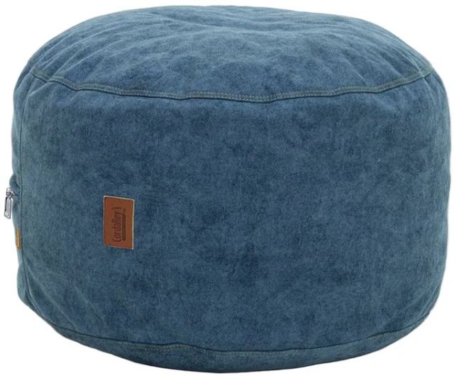 CordaRoy's® Blue Pouf Footstool-0