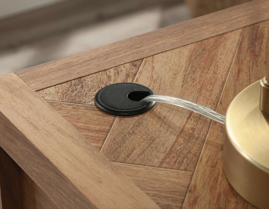 Sauder® Cannery Bridge® Sindoori Mango® L-Shaped Desk | Big Sandy