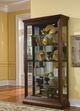 Pulaski™ PFC Oak Brown Two Way Sliding Door Curio-2
