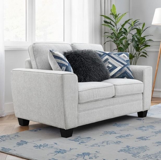 Furniture of America® Enea Light Gray Loveseat-1