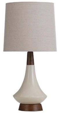 Stylecraft Brown/White Table Lamp-0