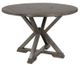 Winners Only® Stratford Gray Tall Table with Lazy Susan-0
