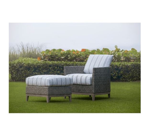 Lane Venture® Lenox Hill Gray Outdoor Wicker Lounge Chair-3