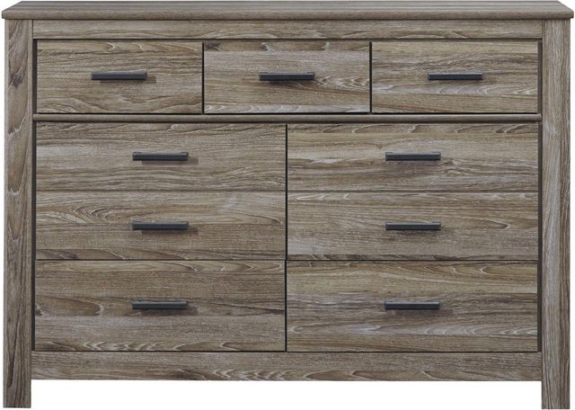 Signature Design by Ashley® Zelen Warm Gray Dresser and Mirror-2