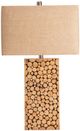 Crestview Collection Stacked Wood Brown Table Lamp-1