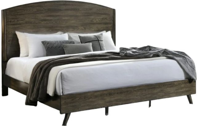 New Classic® Home Furnishings Rex 4-Piece Walnut King Panel Bedroom Set-2