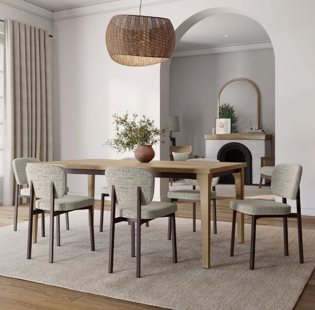 Amisco Customizable Vivian 84" Dining Table-1