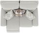 Catnapper® Kellen Ecru Manual Reclining Loveseat-2