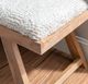 Powell® Benicio Brown/White Upholstered Bench-5