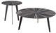 Armen Living Nina 2-Piece Gray Coffee Table Set-0