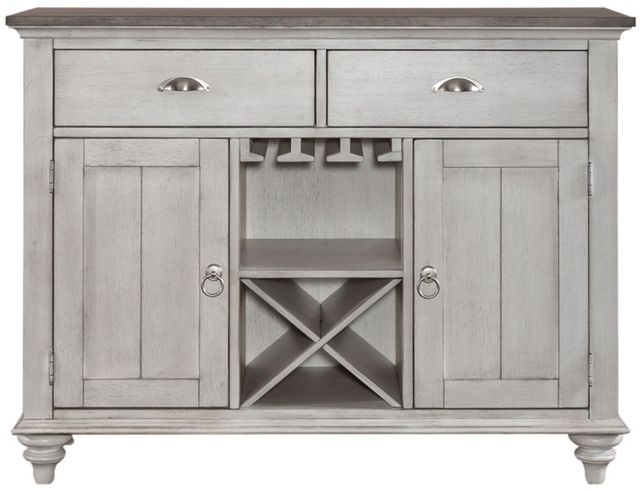 Liberty Furniture Ocean Isle Antique White/Weathered Pine Buffet-2