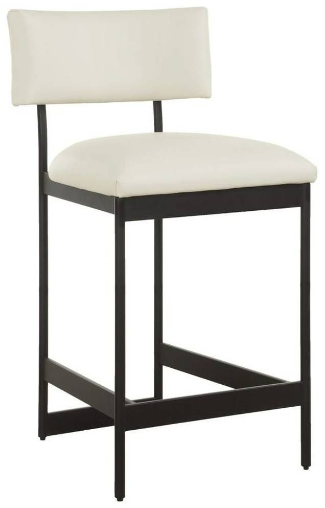 Uttermost® Apsley Black/White Counter Stool-0