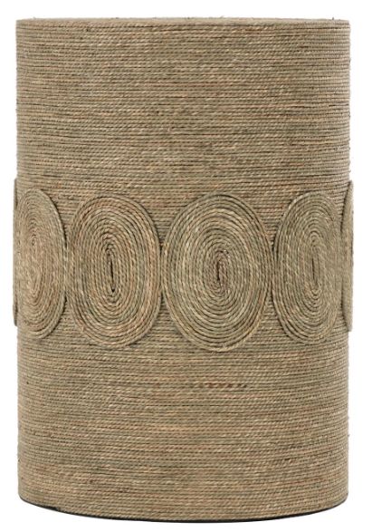 Deco Marche Brown Drum Side End Accent Table-2