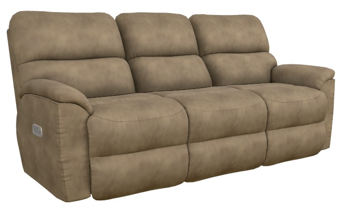 La-Z-Boy® Brooks Mushroom Power Reclining Sofa with Headrest