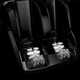 Cozzia® Qi SE Black/Pearl Black Massage Chair-1