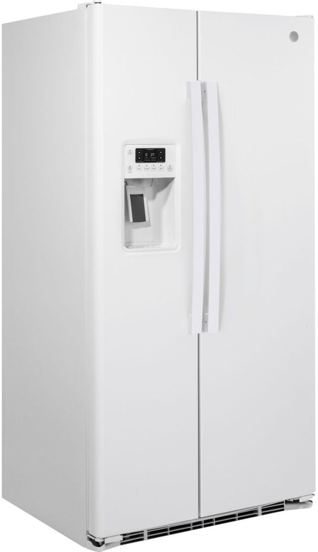 GE® 36" 21.9 Cu. Ft. White Counter Depth Side By Side Refrigerator-2