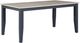 American Wholesale Furniture Gray Dining Table with Graphite Base-0