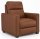 Flexsteel® Broadway Cinnamon Power Recliner with Power Headrest-0