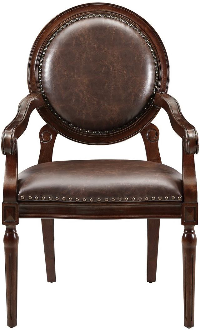 Homelegance® Aldermont Dark Brown Desk Chair-2