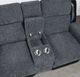 Global Furniture USA U5914 Black/Gray Console Reclining Loveseat-1