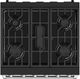 Thor Kitchen Gordon Ramsay Collection 30" Black Pro Style Gas Range with Precision Knob Control and Stainless Steel Trim-5